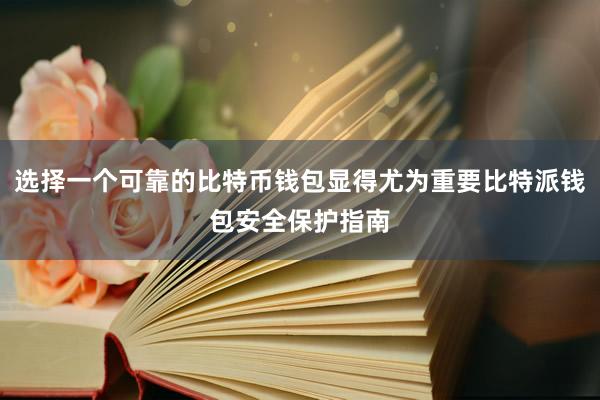 选择一个可靠的比特币钱包显得尤为重要比特派钱包安全保护指南