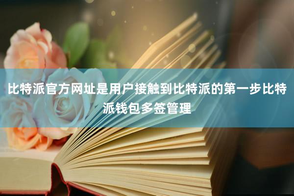 比特派官方网址是用户接触到比特派的第一步比特派钱包多签管理