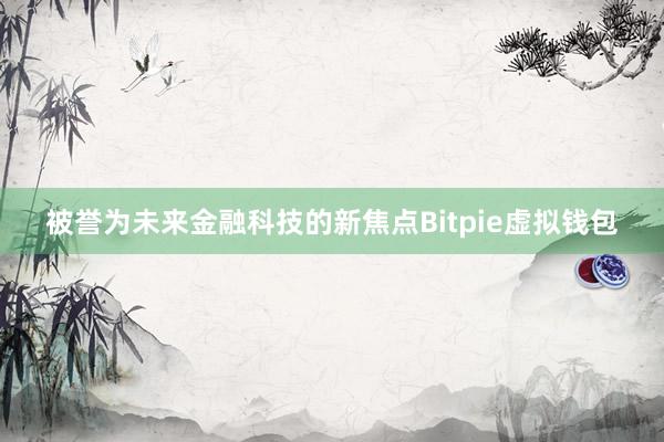 被誉为未来金融科技的新焦点Bitpie虚拟钱包