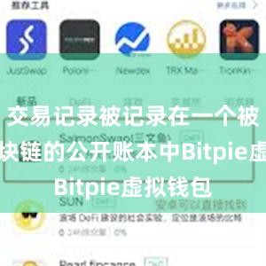 交易记录被记录在一个被称为区块链的公开账本中Bitpie虚拟钱包