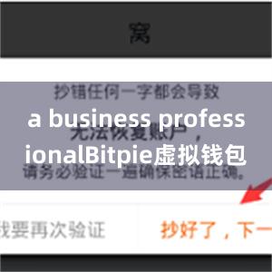 a business professionalBitpie虚拟钱包